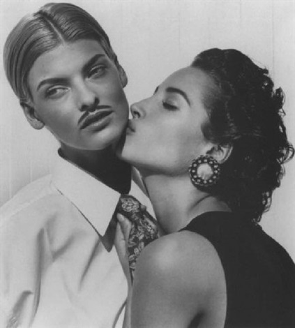 linda evangelista & christy turlington by karl lagerfeld