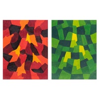 a.) Untitled b.) Untitled, 1974