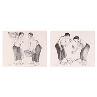 a. Vendors b. Untitled, 1996