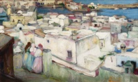 Femmes d'Alger sur la terrasse (Casbah)
