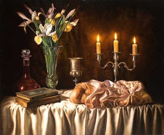 Shabbat table by Albert Benaroya on artnet
