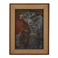 WOMAN IN GREY DRAPE, 1978