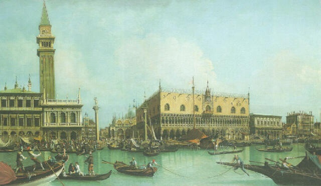 Vue du Môle depuis le bassin San Marco by Canaletto on artnet
