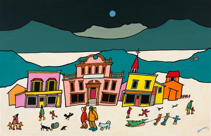 No Room At The Inn By Ted Harrison On Artnet