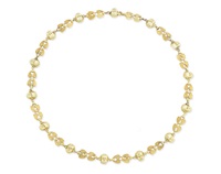 An early 20th century fancy-link gold necklace,...