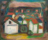 Vue d’Avallon, 1950