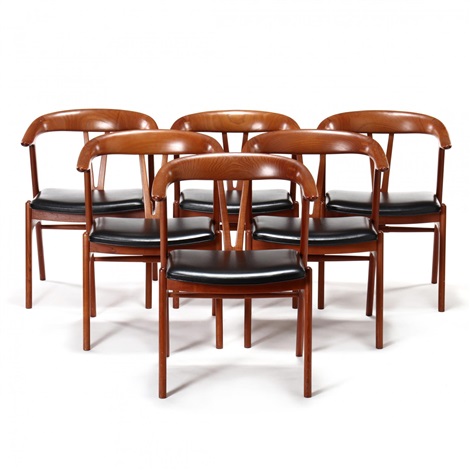Set Of Six Teak Dining Chairs By Soren Georg Jensen On Artnet