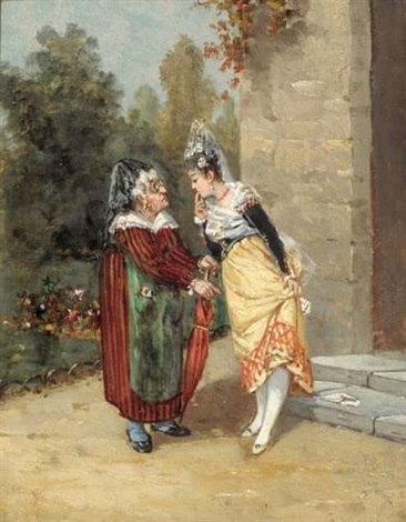 Belle Espagnole et sa duègne by Gustave Mascart on artnet