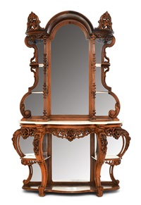 Attributed to John & Joseph W. Meeks, Rococo , 1850