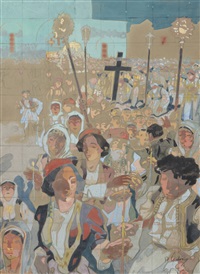 la procession de pâques by demetrios galanis