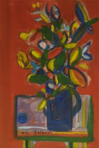 Tavolo con vaso di fiori