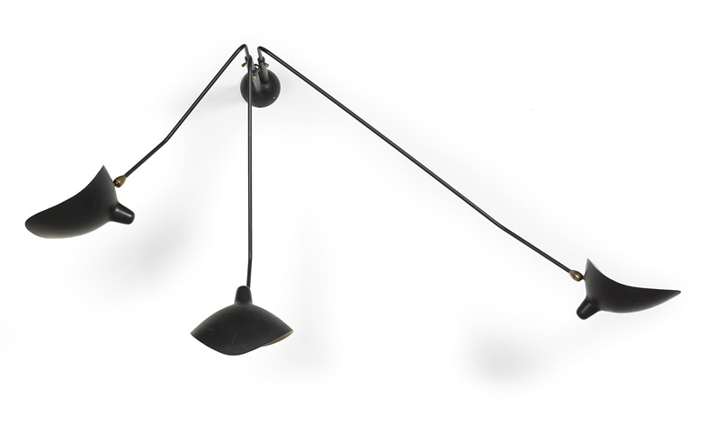 A Three Arm Ceiling Lamp By Serge Mouille On Artnet