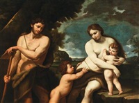 Adam and Eve with the Infants Cain and Abel Adam and Eve with the Infants Cain and Abel
