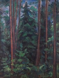 Interiér lesa, 1932