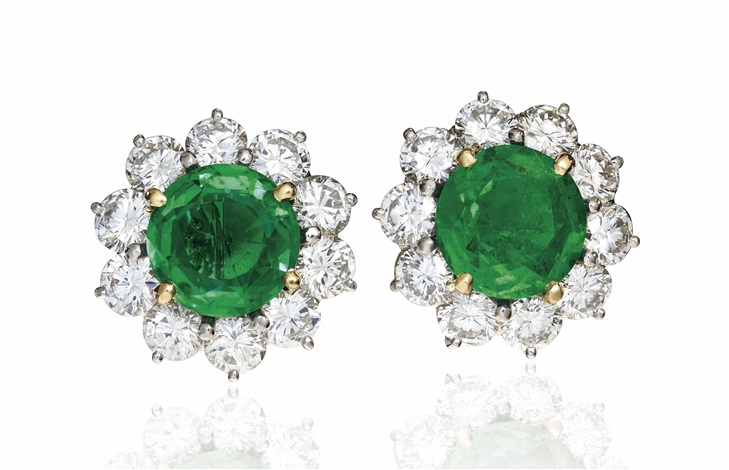 cartier emerald earrings