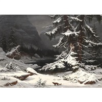 Winter Landscape with Fox, 1845