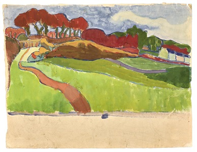 landscape, aurey  by mogens ballin