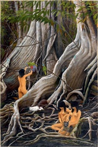 Amazoniennes en forêt tropicale