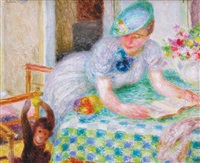 Femme au singe