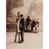 Christine with Cuban tango dancer, 1998