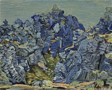 rock formation, iceland by johannes kjarval