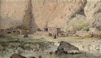 A Caucasian farmstead, 1889