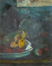 Still Life with Bottle, Bowl and Fruit,..., 1996