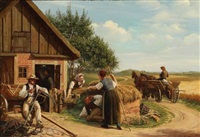 En forstyrret Middagsluur, 1868