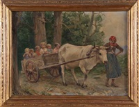 Bambini sul carretto