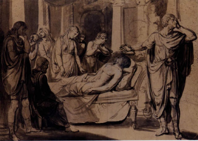 The Death Of Germanicus By Jacques Louis David The Death Of Germanicus By Jacques Louis David