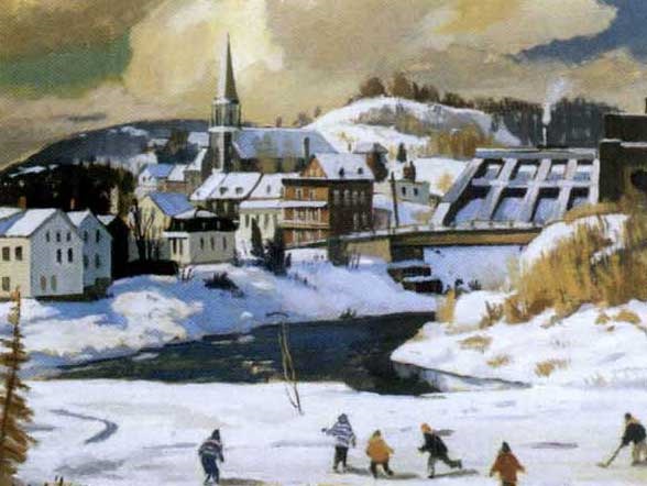 Patineurs A Chicoutimi P Q By Marcel Fecteau On Artnet