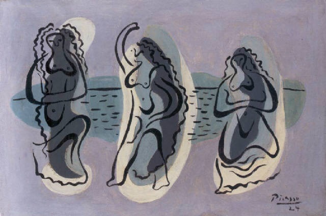 figures on a beach picasso