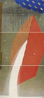 Container in the sky (triptych)