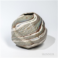 Neriage Pottery Vessel, 1975–1999