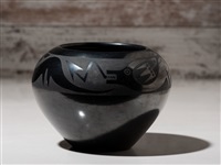Blackware Pottery Jar, with Gunmetal..., 1956–1959 Blackware Pottery Jar, with Gunmetal..., 1956–1959