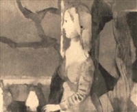 Figura sobre fondo azul, 1979