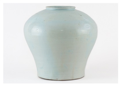 a white porcelain vase