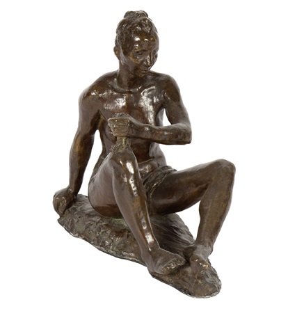 sitzende mit tuch by otto charles banninger