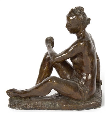 sitzende mit tuch by otto charles banninger