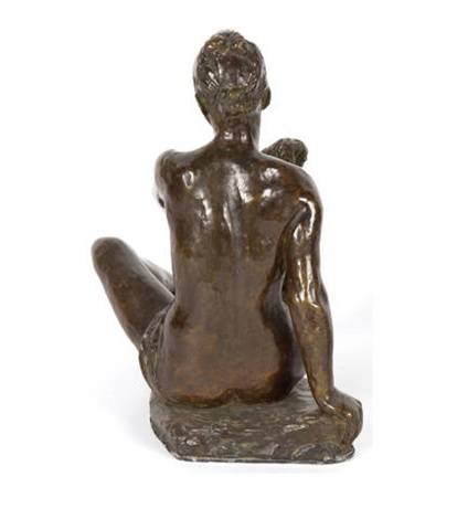 sitzende mit tuch by otto charles banninger