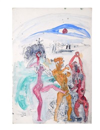 Nude Figures dancing