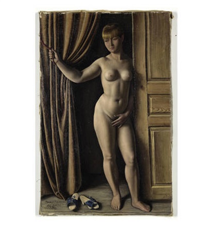 nu au grand rideau by francois emile barraud