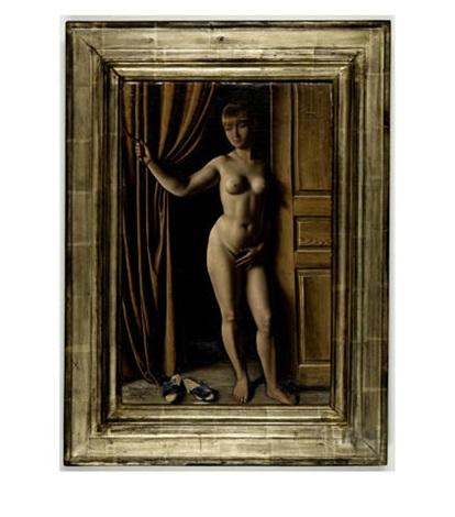 nu au grand rideau by francois emile barraud
