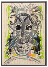 Untitled - Abstract Portrait with Gray Hair , 1992 Untitled - Abstract Portrait with Gray Hair , 1992