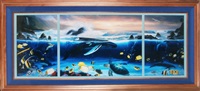 Ocean trilogy, triptych, wyland and tabora... Ocean trilogy, triptych, wyland and tabora...