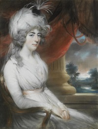 Portrait of Percy Gore, three-quarter length, in Portrait of Percy Gore, three-quarter length, in