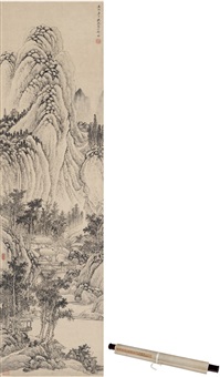 溪山草堂图, 1360
