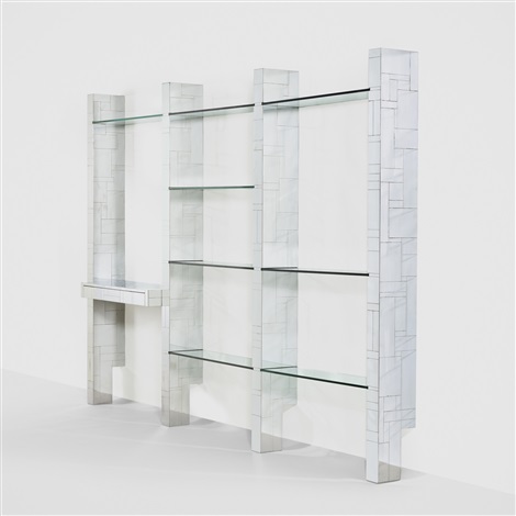 Cityscape Wall Mounted Bookshelf By Paul Evans On Artnet