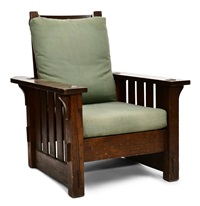 J.M. Young & Sons Oak Morris Chair, 1900–1925