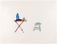 Nature morte à la table et au tabouret, 2001